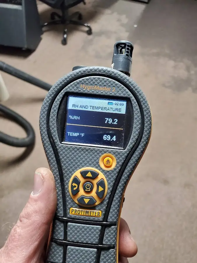 Moisture meter humidity assessment for Fire & Smoke Damage Restoration in Island Lake